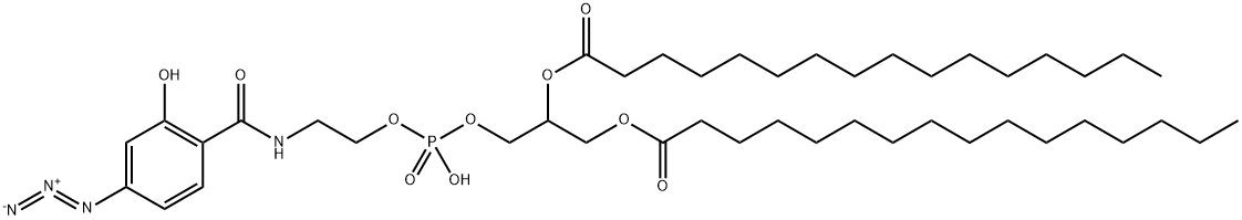 1,2-dipalmitoyl(3,4-azidosalicylamido)phosphatidylethanolamine Struktur