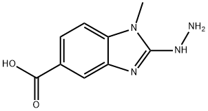 1H-Benzimidazole-5-carboxylicacid,2-hydrazino-1-methyl-(9CI) Struktur