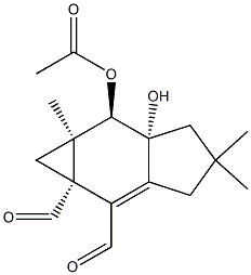 9α-Hydroxy acetylmerulidial Struktur