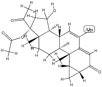 15-hydroxycyproterone acetate Struktur