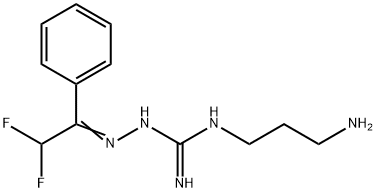 phenyl-(2-difluoroethyl)-4-aminopropylamidinohydrazone Struktur