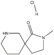 2,7-Diazaspiro[4.5]decan-1-one,2-Methyl-, (Hydrochloride) (1:1) Struktur