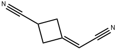 3-(cyanomethylene)cyclobutane-1-carbonitrile Struktur