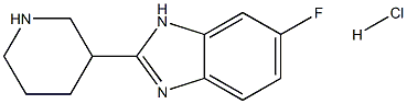 5-Fluoro-2-piperidin-3-yl-1H-benzoimidazole DIHYDROCHLORIDE Struktur