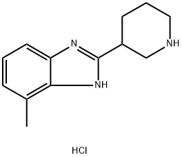 4-methyl-2-piperidin-3-yl-1H-benzimidazole dihydrochloride Struktur