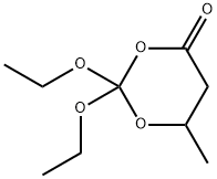 1,3-Dioxan-4-one,2,2-diethoxy-6-methyl-(9CI) Struktur