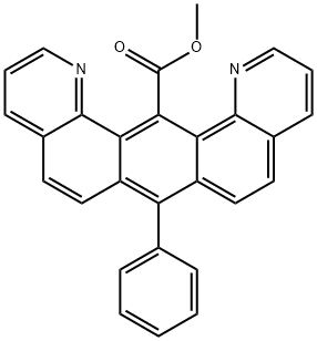 methyl 7-phenylbenzo(1,2-h-5,4-h')diquinoline-14-carboxylate Struktur