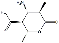 2H-Pyran-3-carboxylicacid,4-aminotetrahydro-2,5-dimethyl-6-oxo-,[2R- Struktur