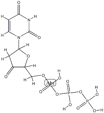 3'-keto-2'-deoxyuridine 5'-triphosphate Struktur