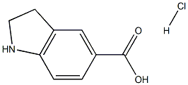 indoline-5-carboxylic acid hydrochloride Struktur