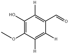 3-Hydroxy-4-methoxybenzaldehyde-2,5,6-d3 Struktur