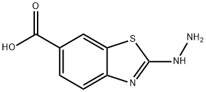 6-Benzothiazolecarboxylicacid,2-hydrazino-(6CI) Struktur