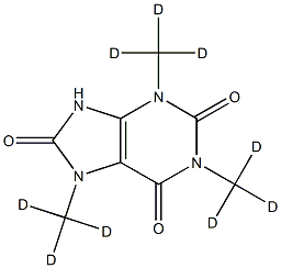 1,3,7-Trimethyluric Acid-d9 Struktur