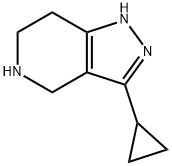 3-cyclopropyl-4,5,6,7-tetrahydro-1H-pyrazolo[4,3-c]pyridine(SALTDATA: 2HCl) Struktur