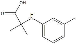 Alanine, 2-Methyl-N-M-tolyl- Struktur