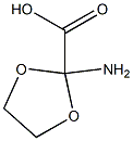 1,3-Dioxolane-2-carboxylicacid,2-amino-(9CI) Struktur