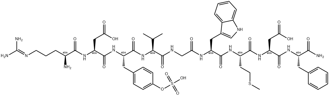 Bolton Hunter-cholecystokinin nonapeptide Struktur