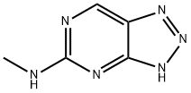 v-Triazolo[4,5-d]pyrimidine, 5-methylamino- (6CI) Struktur