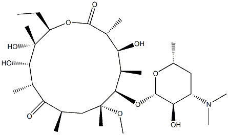 3-O-Decladinosyl-6-O-Methylerythronolide A Structure