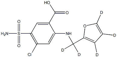 呋塞米-D5, 1189482-35-6, 結(jié)構(gòu)式