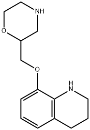 (morpholinyl-2-methoxy)-8-tetrahydro-1,2,3,4-quinoline Struktur