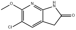 5-Chloro-6-methoxy-7-aza-2-oxindole Struktur