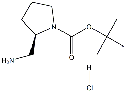 (R)-(2-Aminomethyl)-1-N-Boc-pyrrolidine HCl Struktur