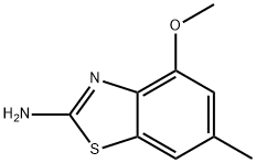 2-Benzothiazolamine,4-methoxy-6-methyl-(9CI) Struktur