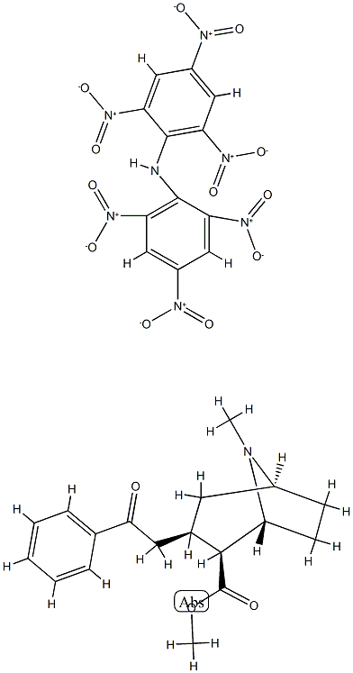 cocaine-dipicrylaminate Struktur