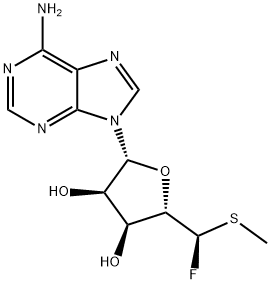 5'-deoxy-5'-fluoro-5'-(methylthio)adenosine Struktur