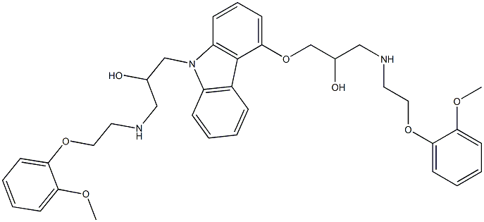 N-2-Hydroxy-3-[[2-(Methoxyphenoxy)ethyl]aMine Carvedilol Struktur