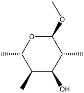 methyl 2,4,6-trideoxy-2,4-di-C-methylgluohexopyranoside Struktur