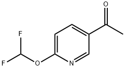 1-(6-(difluoroMethoxy)pyridin-3-yl)ethanone Struktur