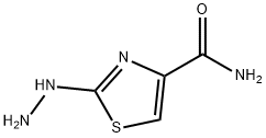 4-Thiazolecarboxamide,2-hydrazino-(9CI) Struktur