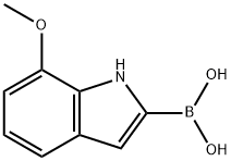 7-methoxy-1H-indole-2-boronic acid Struktur