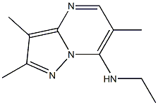 Pyrazolo1,5-apyrimidin-7-amine, N-ethyl-2,3,6-trimethyl- Struktur