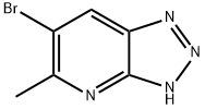 6-Bromo-5-methyl-v-triazolo[4,5-b]pyridine Struktur