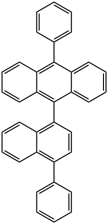 9-PHENYL-10-(4-PHENYLNAPHTHALEN-1-YL)ANTHRACENE Struktur