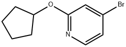 4-broMo-2-(cyclopentyloxy)pyridine Struktur