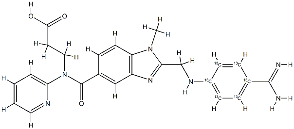 Dabigatran 13C6 Struktur