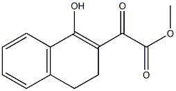 methyl 3,4-dihydro-1-oxo-2(1H)-naphthylidenehydroxyacetate Struktur