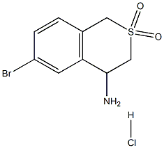 4-AMino-6-broMoisothiochroMan 2,2-dioxide hydrochloride Struktur