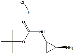 tert-butyl (1S,2S)-2-aminocyclopropylcarbamate hydrochloride 結(jié)構(gòu)式