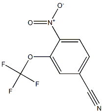 4-nitro-3-(trifluoromethoxy)benzonitrile Struktur