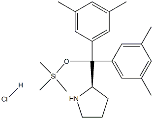 (R)-α,α-Bis(3,5-diMethylphenyl)-2-pyrrolidineMethanol triMethylsilyl ether hydrochloride 97% Struktur