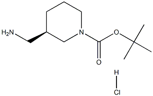 R-3-(AMINOMETHYL)-1-N-BOC-PIPERIDINE-HCl Struktur