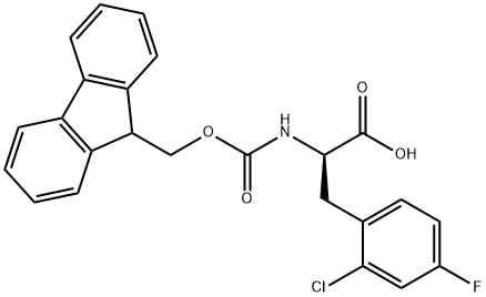 (9H-Fluoren-9-yl)MethOxy]Carbonyl D-2-Chloro-4-fluorophe Struktur