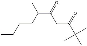 2,2,6-Trimethyl-3,5-decanedione, 95% Struktur