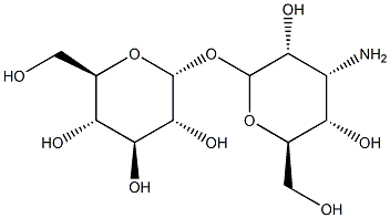 α-D-Glucopyranosyl 3-amino-3-deoxy-α-D-allopyranoside Struktur