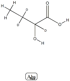 (±)‐2‐ヒドロキシ酪酸‐2,3,3‐D3ナトリウム 化學(xué)構(gòu)造式